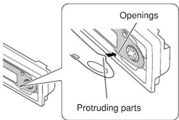 JVC KD-SC607EE - Changing the standard plate - 5