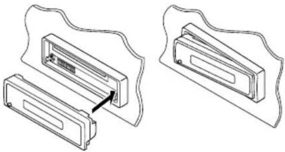 JVC KD-SC607EE - Attaching the control panel - 1