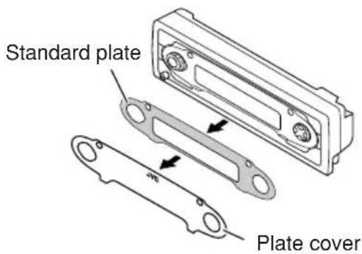 JVC KD-SC607EE - Changing the standard plate - 2