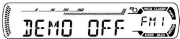 JVC KD-SC607EE - Canceling the display demonstration - 5