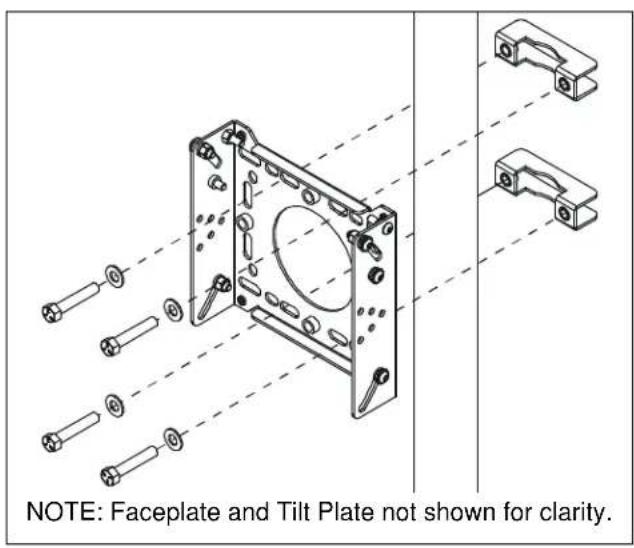 NOTE: Faceplate and Tilt Plate not shown for clarity.