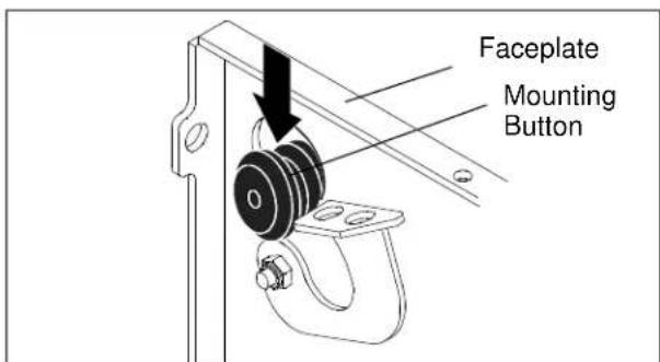 Faceplate Mounting Button