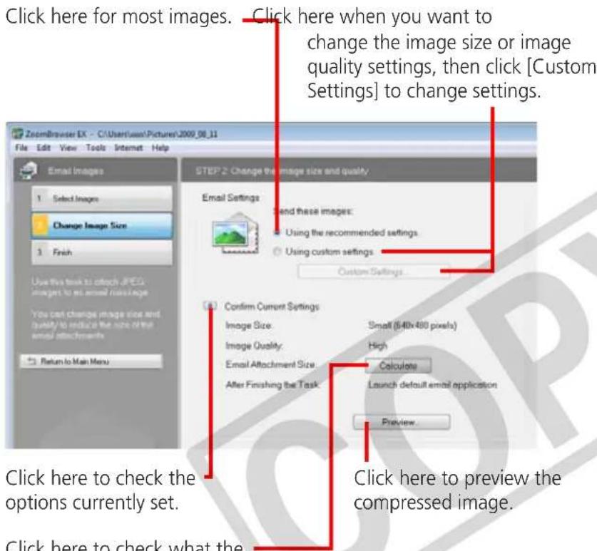 CANON Ixus SD4000 IS - Attaching Images to Email - 1
