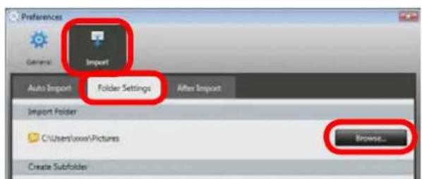 CANON Ixus SD4000 IS - Changing the Transfer Destination Folder - 1