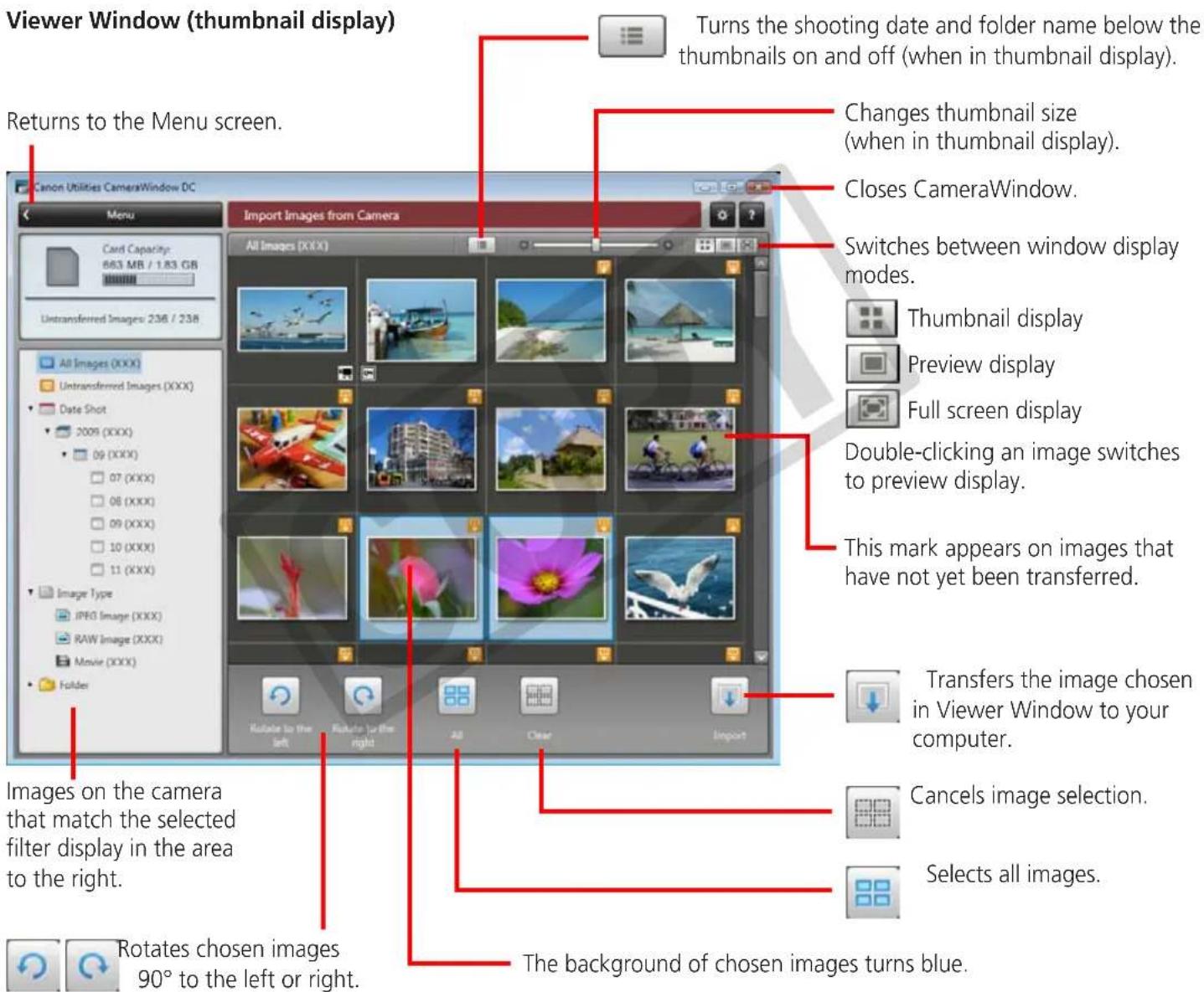 CANON Ixus SD4000 IS - Image Transfer Screen - 1