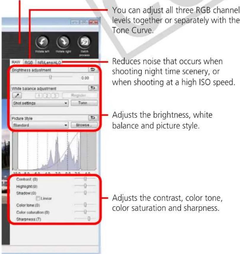 CANON Ixus SD4000 IS - Converting RAW Images-Digital Photo Professional - 2