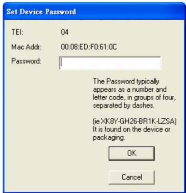 Longshine LCS-PL200-KIT - "Enter Password" button - 1