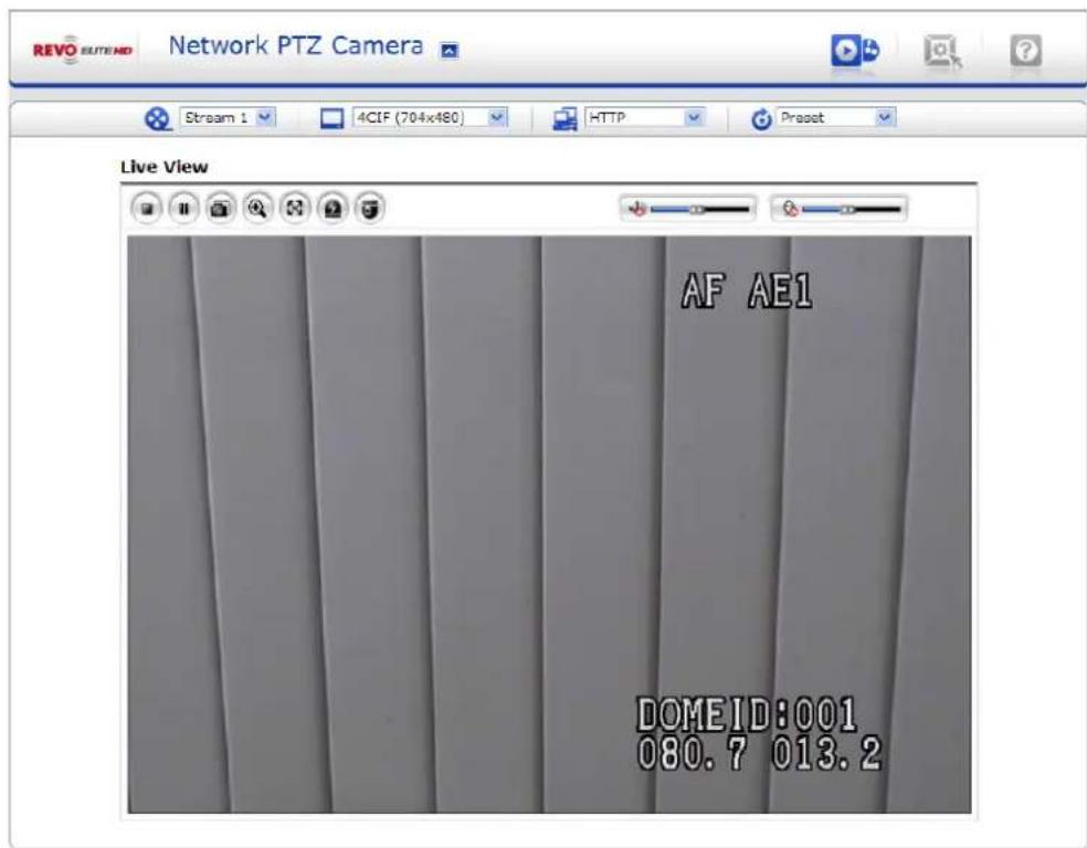 REVO REHVDPTZ22-1 - Access from a browser - 2