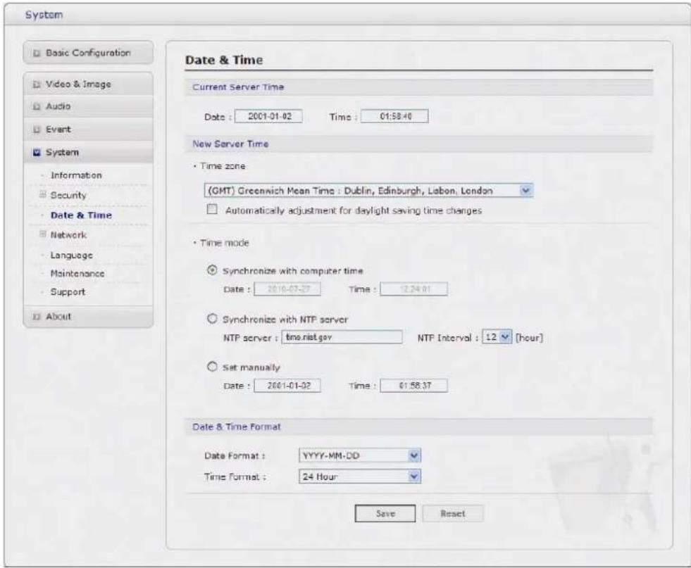 REVO REHVDPTZ22-1 - 3) Date &amp; Time - 1