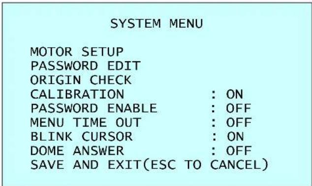 REVO REHVDPTZ22-1 - - SYSTEM MENU - 1