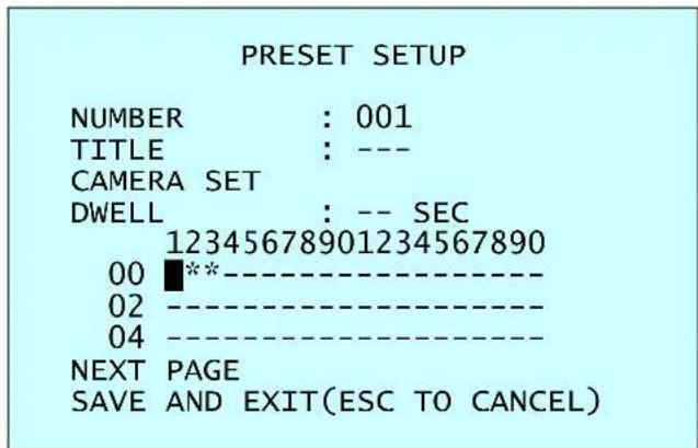 REVO REHVDPTZ22-1 - Preset (Shortcut: PRST) - 1