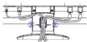 Technical diagram showing a mechanical or electrical assembly with labeled components and connections