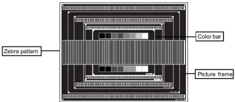 Zebra pattern Color bar Picture frame