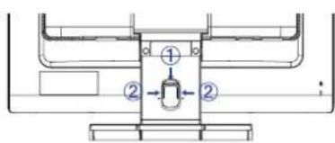 Technical diagram showing a mechanical assembly with labeled components and dimension indicators