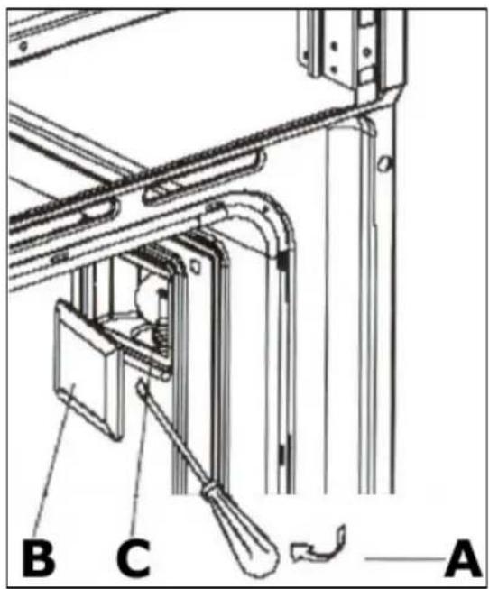 BAUMATIC BO796BL - Replacing the oven bulb - 2