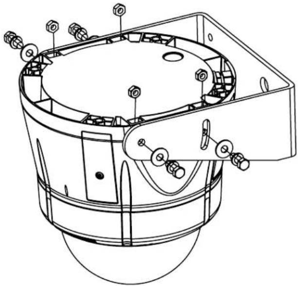 Moog Videolarm SM7C12N-3 - INSTALLING OPTIONAL WALL MOUNT - 1