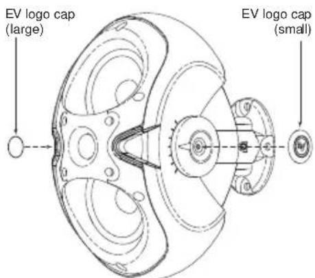 EV logo cap (large) EV logo cap (small)