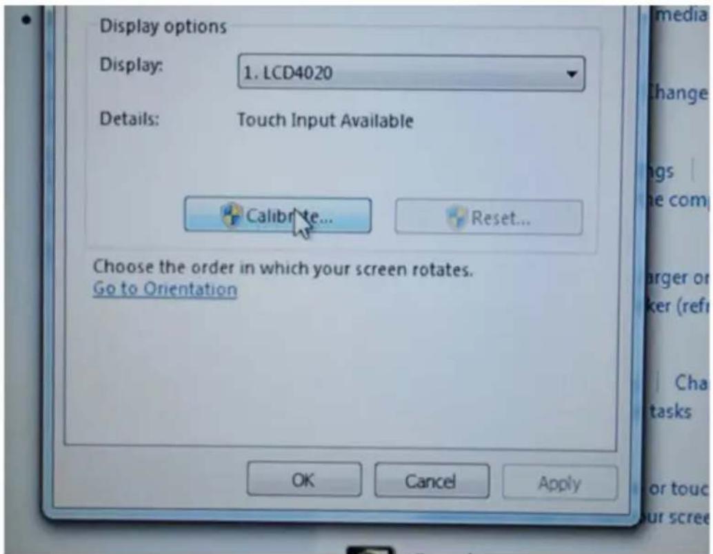 NEC P463 SST - Press Calibrate button. - 1