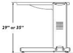29" or 35"