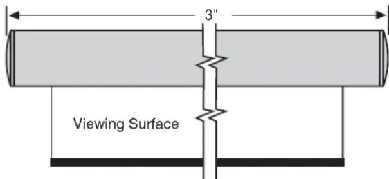 3" Viewing Surface