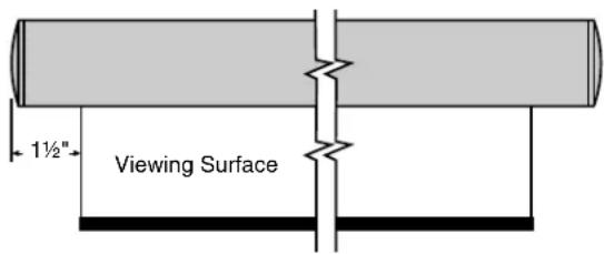1½" Viewing Surface