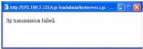 ftp transmission failed.