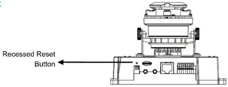 Recessed Reset Button