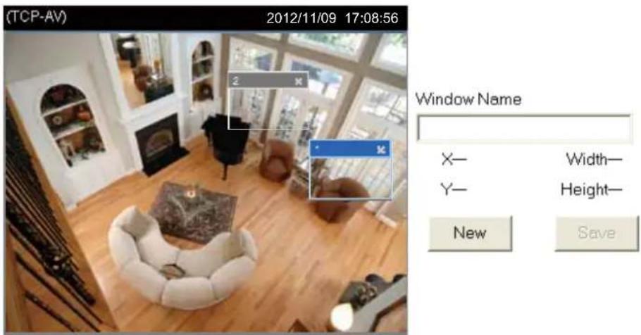 (TCP-AV) 2012/11/09 17:08:56 Window Name X— Width— Y— Height— New Save