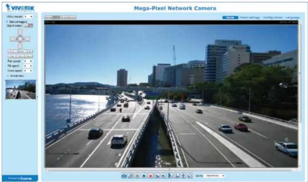VIVO TEK Mega-Pixel Network Camera Video camera Manual triggers Digital edges View settings Config/renox Language 2019.04.06 View settings Config/renox Language