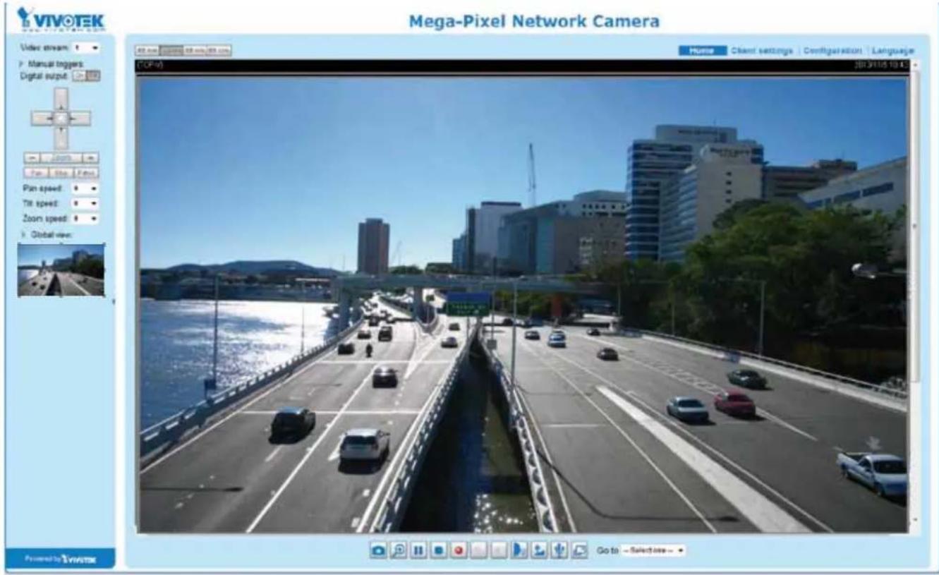 Mega-Pixel Network Camera Video stream: Manual triggers Digital output: Top 100 Plan speed: Tilt speed: Zoom speed: Global view: VIVOTEK Go to - Select one -