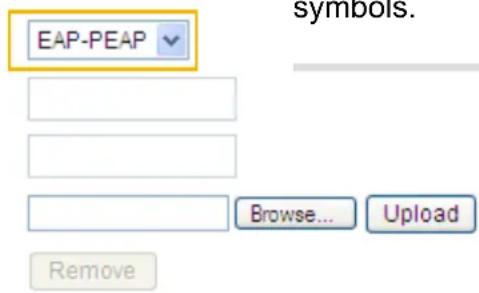 EAP-PEAP Browse... Upload Remove