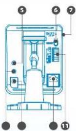 Technical diagram of a mechanical device with numbered components and labeled parts