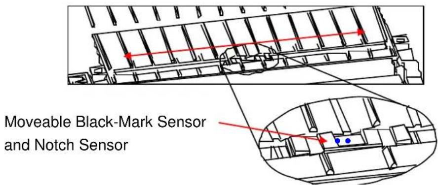 Moveable Black-Mark Sensor and Notch Sensor