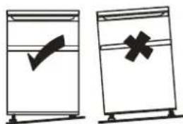 Diagram showing two containers with checkmarks and a cross symbol indicating failure or rejection.