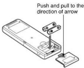 Push and pull to the direction of arrow