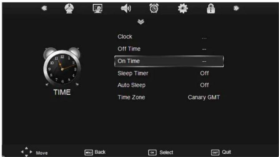 DENVER LDD-2655DVBT - TIME menu - 1