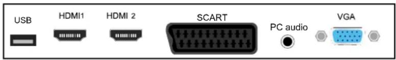 DENVER LDD-2655DVBT - Connections - 2