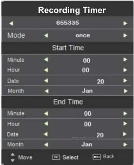 DENVER LDD-2655DVBT - 2). Recording Timer - 1