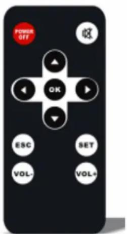 POWER OFF OK ESC VOL- SET VOL+