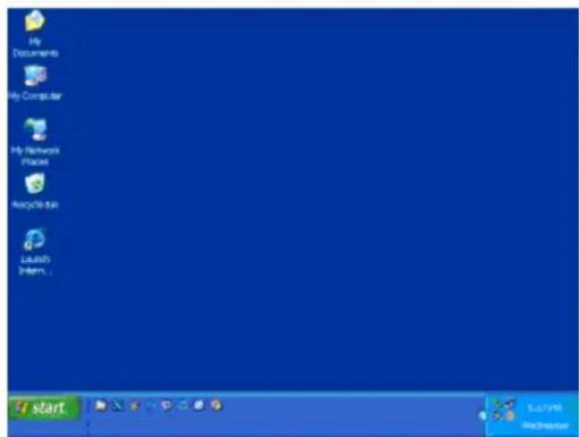 My Documents My Computer My Network Placed Recycle Run Launch Program... start E:\WINDOWS\Outlooker