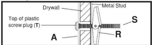 Peerless-AV SPK811W - Attachment of Base Unit to Wall or Ceiling - 6