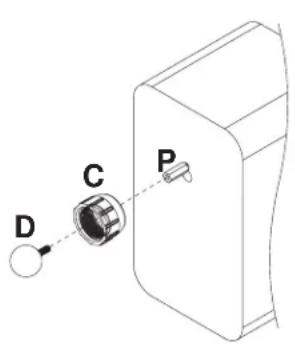 Peerless-AV SPK811W - Attachment of Ball and Cap to Speaker - 1