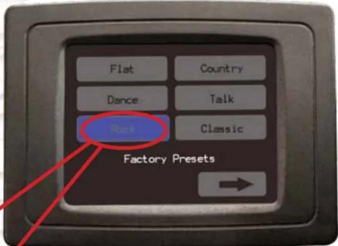 Flat Dance Rock Country Talk Classic Factory Presets