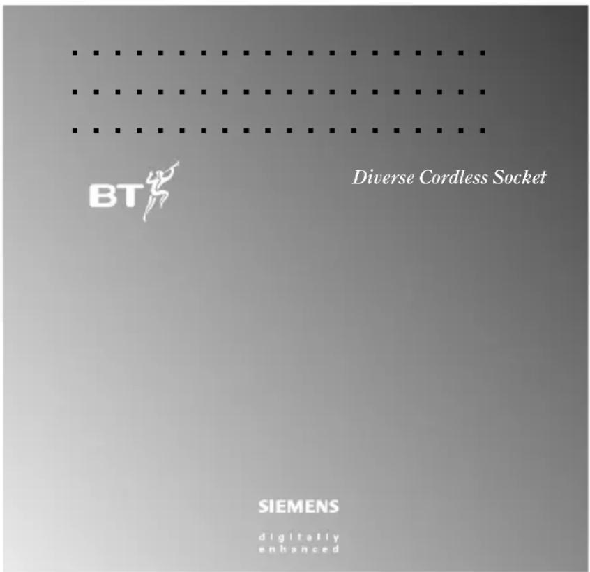 BT Diverse Cordless Socket SIEMENS digitally enhanced