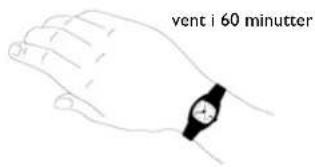 vent i 60 minutter