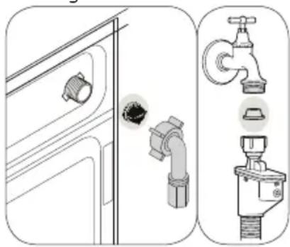 BEKO WMY 81643 PTLSTB1 - Rengöra vatteninloppsfiltret - 1