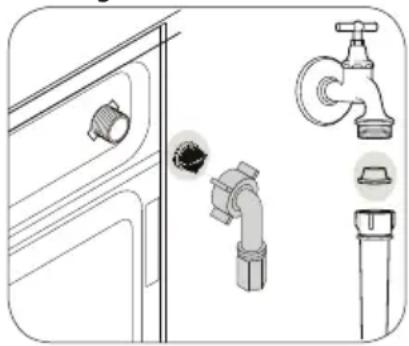 BEKO WMY 71683 PTLB2 - Rengöra vatteninloppsfiltret - 1