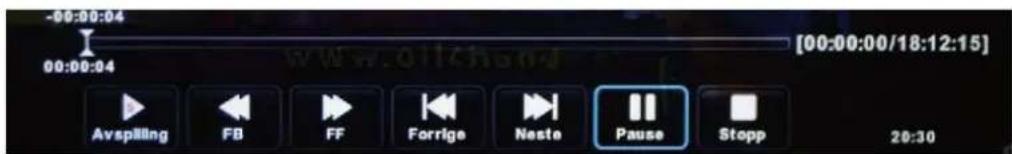 -00:00:04 00:00:04 [00:00:00/18:12:15] Avspilling FB FF Forrlge Neste Pause Stopp 20:30