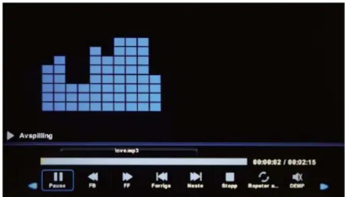 Avspilling love.mp3 00:00:02 / 00:02:15 Pause FB FF Farige Nesto Stopp Repeter a... DEMP