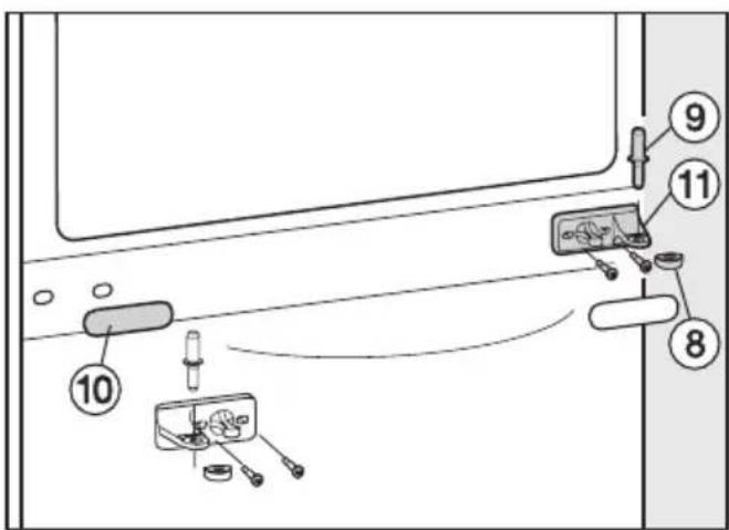 MIELE KFN 12943 SD - Avtaging av dørene: - 1